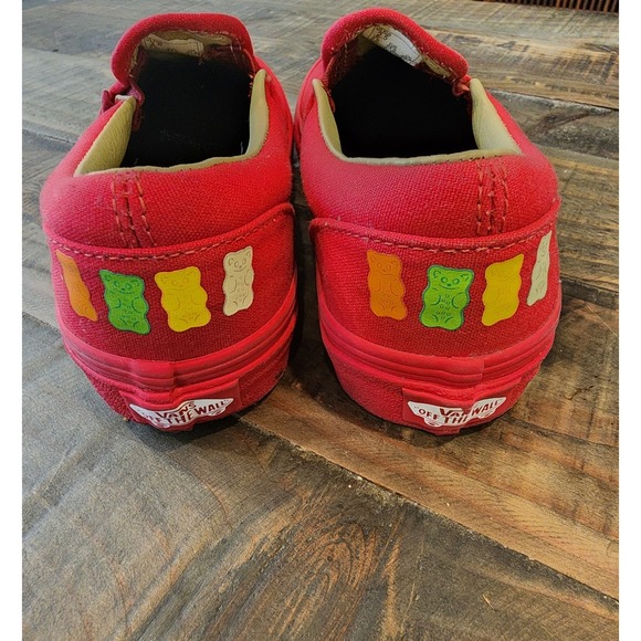 Vans Red Haribo Gummy Bear Unisex Youth Size 2.5 Slip-On Shoes Dopamine - Picture 5 of 9
